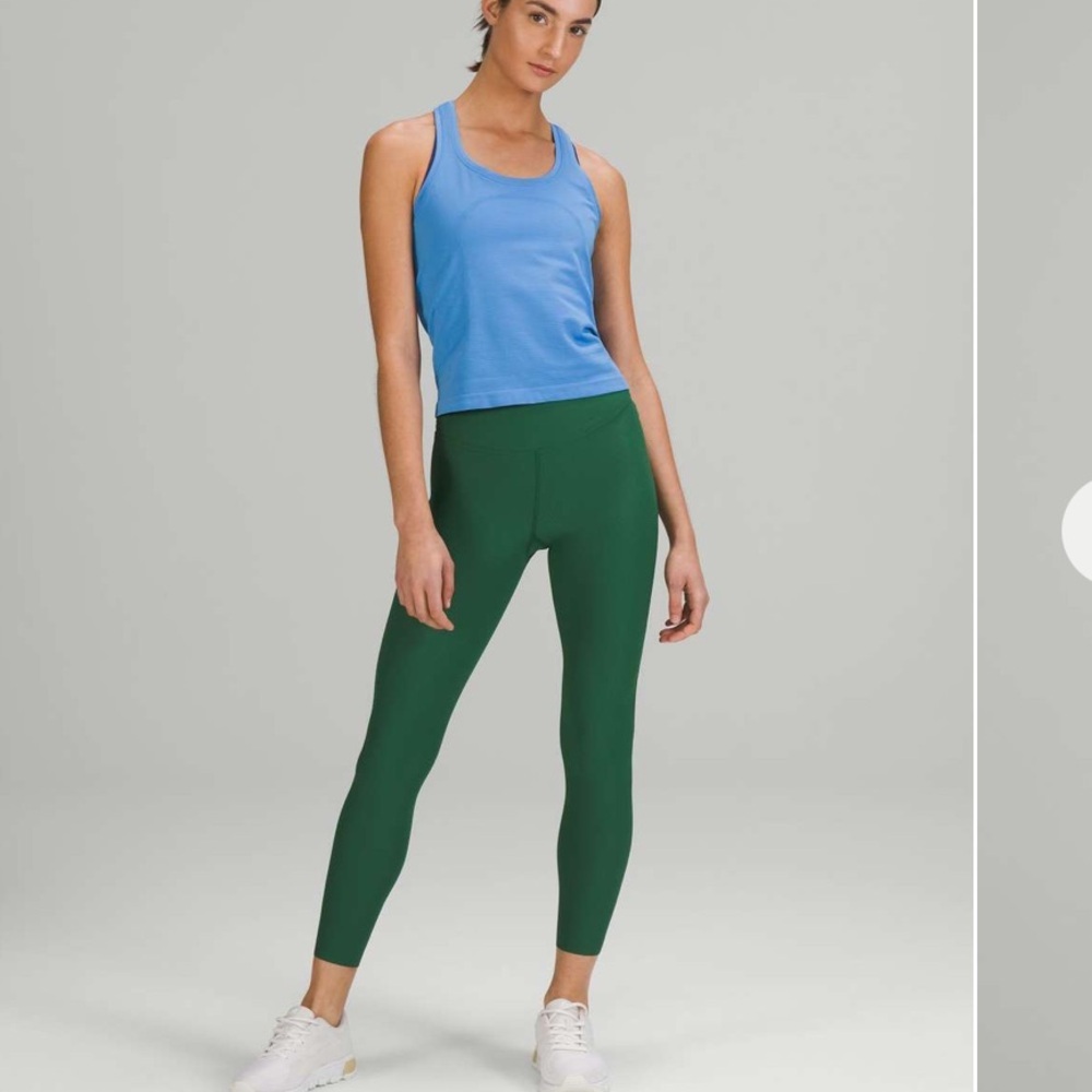 • Lululemon • Women’s Base Pace High-Rise Ribbed Tight 25" Everglade Green 4